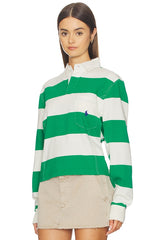 Vintage Long Sleeve Polo Top