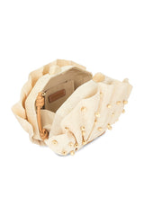 The Origami Beaded Scallop Clutch