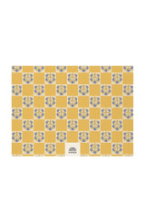 Floral Checkerboard Undated Weekly Desk Planner