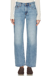 Lexi Mid Rise Bowed Straight Jeans