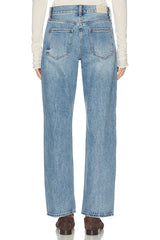 Lexi Mid Rise Bowed Straight Jeans