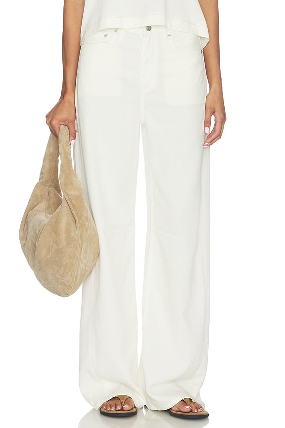 Sydney High Rise Bowed Wide Jeans