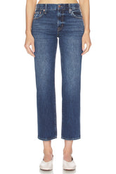 Issa Mid Rise Ankle Straight Leg Jeans