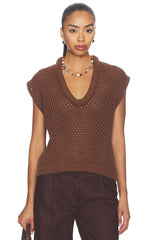 Beck Open Knit Cropped Sweater