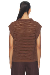 Beck Open Knit Cropped Sweater