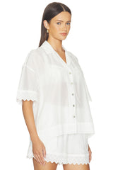 Maliah Silk Blend Camp Shirt
