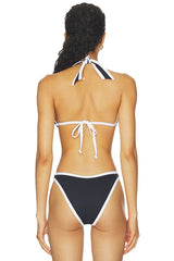 Lolo Contrast Halter Bikini Top