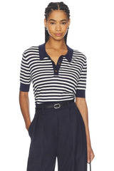 Stripe Knit Polo