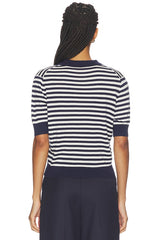 Stripe Knit Polo
