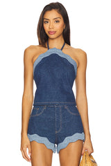 Rhonda Denim Top