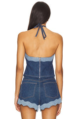 Rhonda Denim Top
