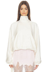 Silk Blouson Anorak Jacket