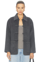 Double Faced Wool Pankou Closure Jacket