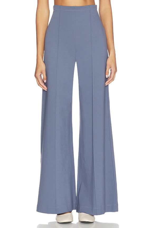Ponte Knit Wide Leg Pant