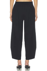 Ponte Knit Barrel Pant