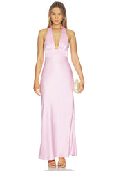 Sylvie Plunge V-neck Maxi Dress