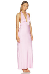 Sylvie Plunge V-neck Maxi Dress