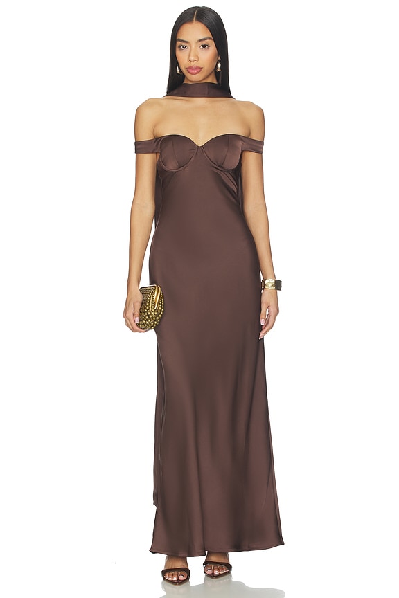 Raphaella Off Shoulder Maxi Dress
