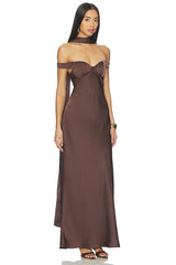 Raphaella Off Shoulder Maxi Dress