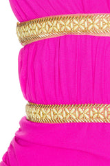 Xylia Halter Low Plunge Mini Dress