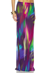 Cyrus Low Waist Sheer Maxi Skirt