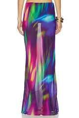 Cyrus Low Waist Sheer Maxi Skirt
