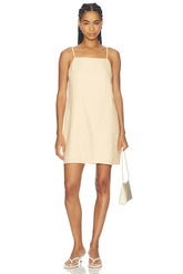 Hideaway Linen Tie Strap Dress