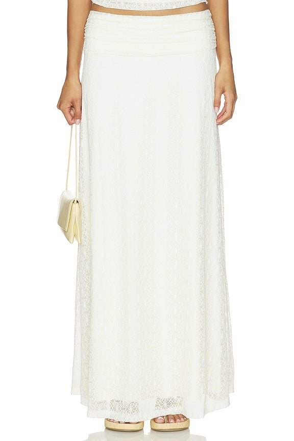 Samirah Low Waisted Lace Maxi Skirt