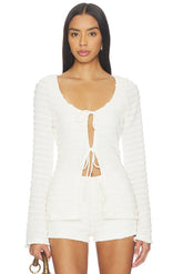 Adalee Ruffle Texture Top