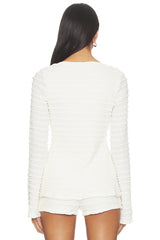 Adalee Ruffle Texture Top