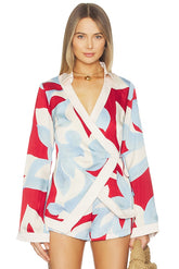 Amoree Long Sleeve Wrap Shirt