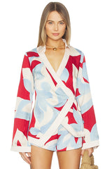 Amoree Long Sleeve Wrap Shirt