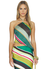 Estella Asymmetrical Hem Halter Top