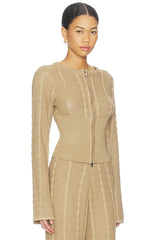 Cici Cable Knit Top
