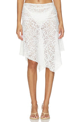 Lilu Lace Midi Skirt
