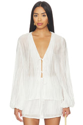 Brandi Crinkle Tie Top