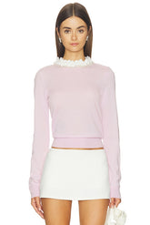 Pink Flower Light Knit Jumper