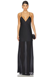 Vienna Satin Maxi Dress