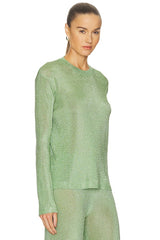 Hana Metallic Knit Top