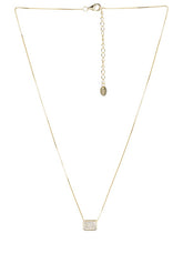 Emerald Cut Bezel Necklace