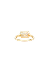 Emerald Cut Bezel Ring