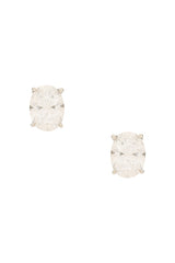 Oval Solitaire Stud