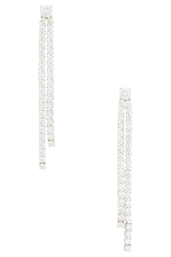 Solitaire Tennis Drop Earring