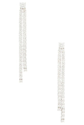Solitaire Tennis Drop Earring