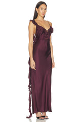 Agnes Ruffle Slip Maxi Dress