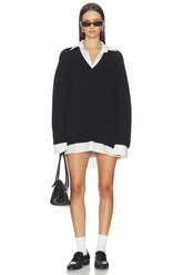 Lyle Collared Sweater Dress