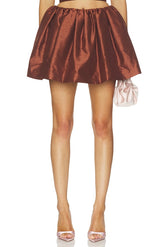 Gather-draped Mini Skirt