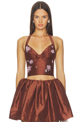 Halter Bow Tie Cami Top
