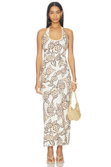 Elodie Halter Maxi Dress