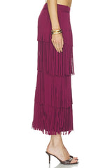 Za Za Knit Fringe Skirt